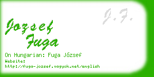 jozsef fuga business card